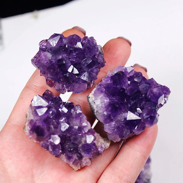 Natural Amethyst Quartz Crystal Cluster