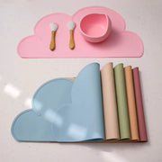 Silicone Baby Placemats Clouds Shape Multicolor Set of 2