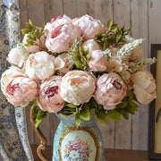 European Artificial Peony Wedding Bouquet