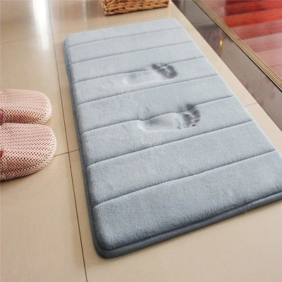 Thick Coral Fleece Memory Foam Non-Slip Mat