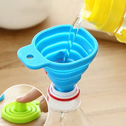 Foldable Silicone Collapsible Funnel Portable Kitchen Tool