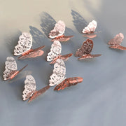 12Pcs 3D Butterfly Wall Sticker Decoration Set