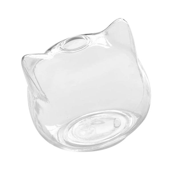 Stylish Cat-Shaped Glass Vase