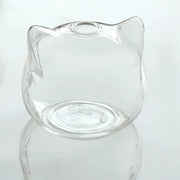 Stylish Cat-Shaped Glass Vase