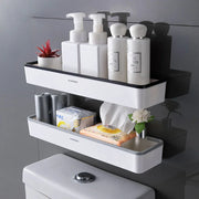 White Wall Hanging Toilet Bathroom Storage Cabinet