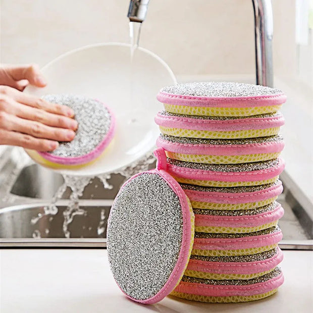 Double Side Dishwashing Sponge Set