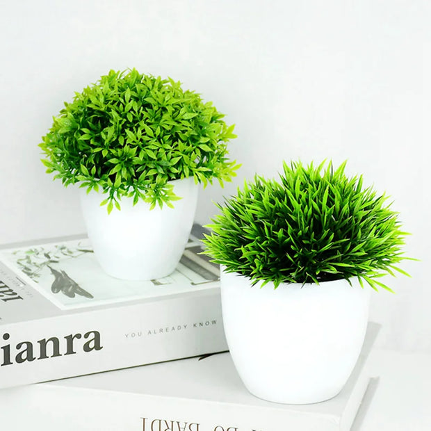 Fake Bonsai Green Plants | Home Garden Decoration