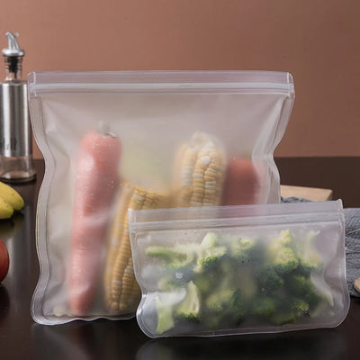 Reusable Silicone Food Storage Bag Set of 5