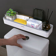 White Wall Hanging Toilet Bathroom Storage Cabinet