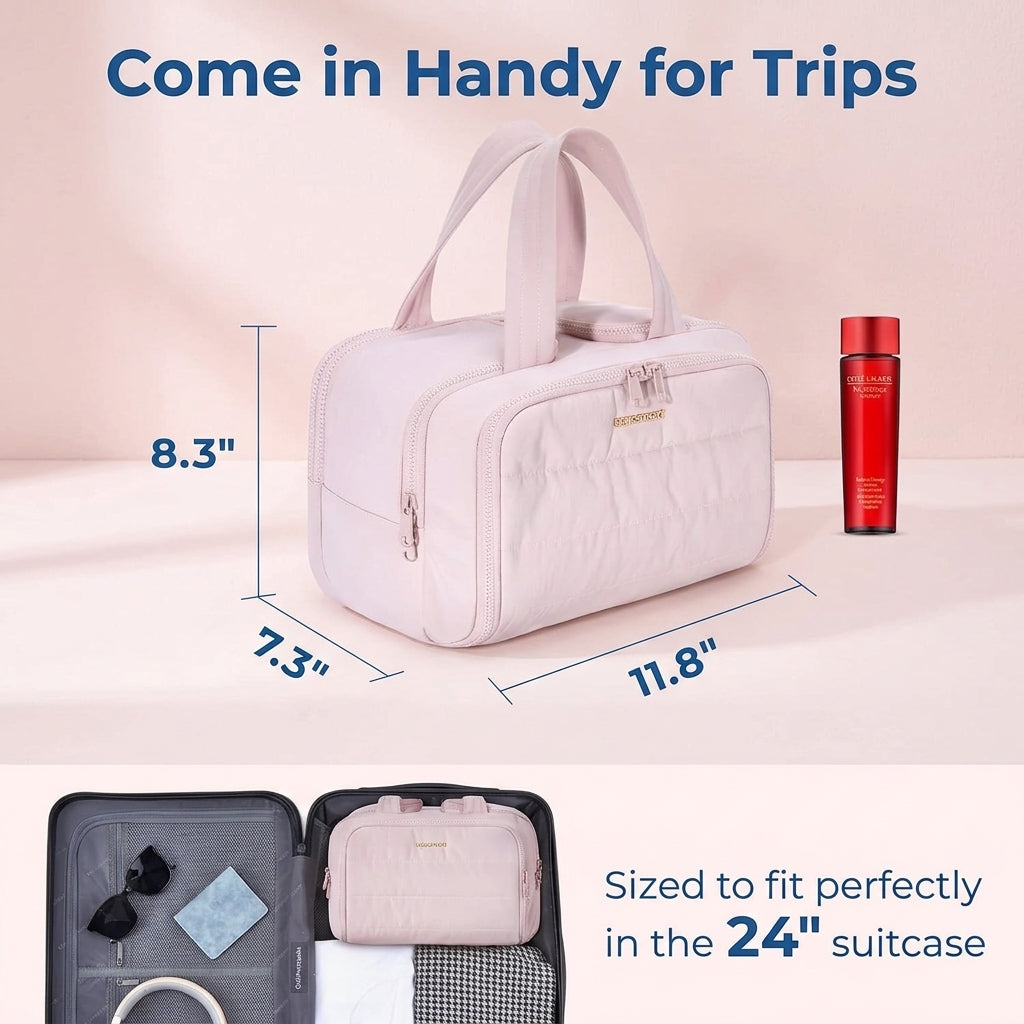 50% OFF TODAY | PuffPack™ - Designed to keep toiletries upright and within easy reach!