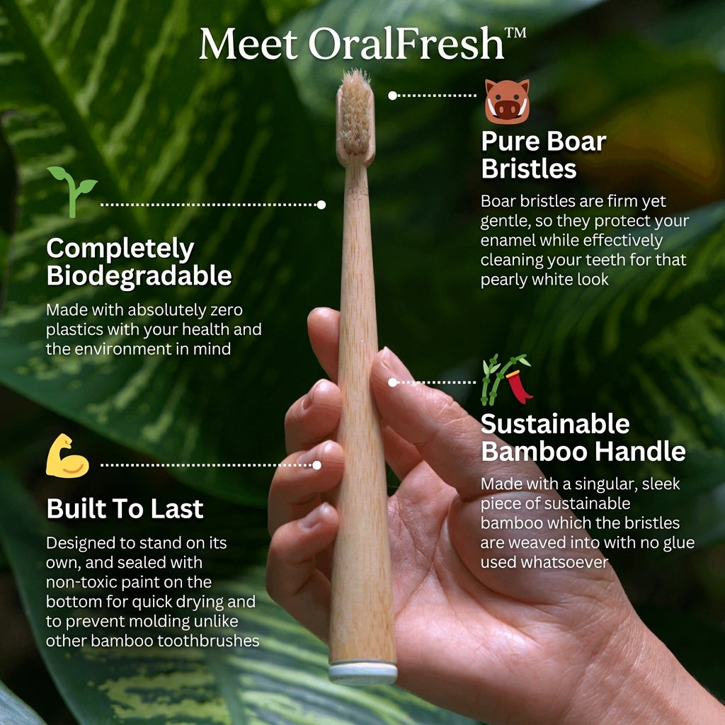 50% OFF TODAY | OralFresh™ - Bamboo Toothbrush