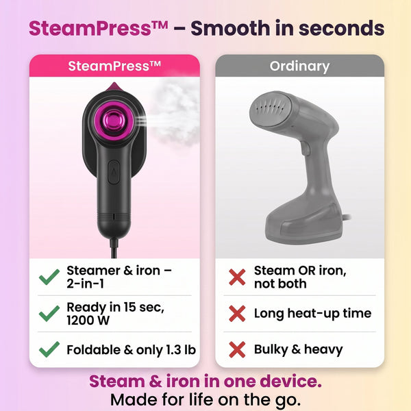50% OFF TODAY | SteamPress™ - Steamer & Iron
