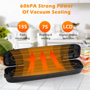 Electric Food Vacuum Sealer Machine And Storage Bags Set