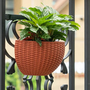 Plastic Wall-mounted Flower Pot for Home Garden Decor