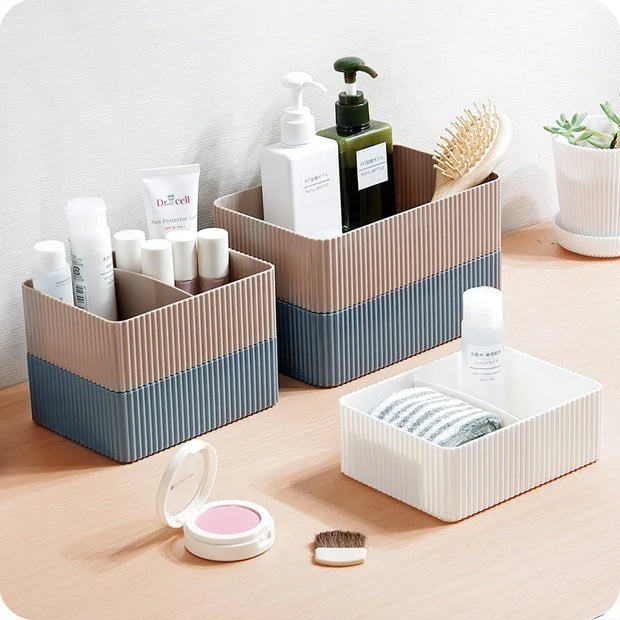 Plastic Storage Box for Home Office & Bathroom