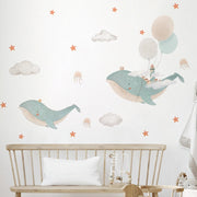 Whimsical Whale Wall Sticker