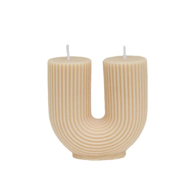 U-Shaped Geometric Scented Candles