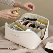 Women's Leather Travel Cosmetic Bag