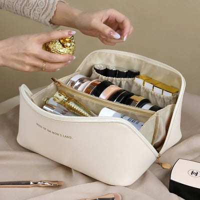 Women's Leather Travel Cosmetic Bag