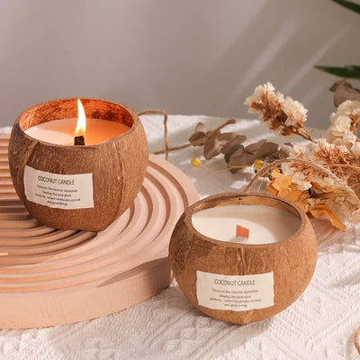 Coconut Shell Scented Candles