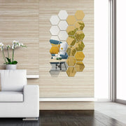 DIY Hexagon Acrylic Mirror Wall Sticker