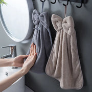 Microfiber Bowknot Hand Towels - Soft & Absorbent