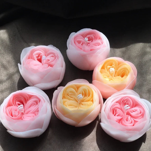 Create Stunning Rose Candles with Food-Grade Silicone Mold