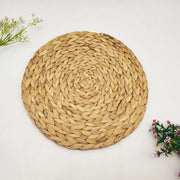 Set of 4 Natural Straw Woven Placemats