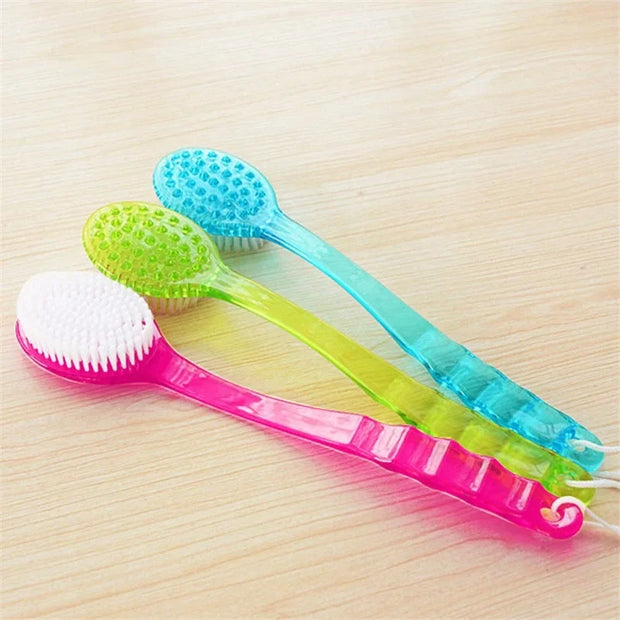 Long Handle Exfoliating Bath Brush - Skin Massager and Scrub