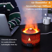 Volcano Fire Flame Air Humidifier Aroma Diffuser with Remote Control