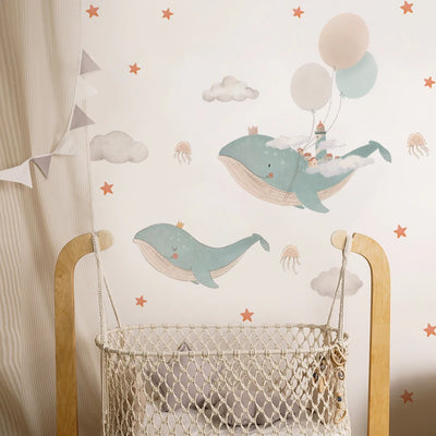 Whimsical Whale Wall Sticker