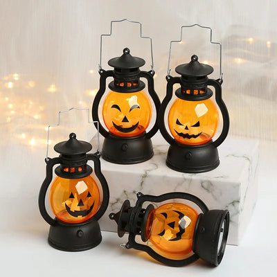 Spooky Halloween LED Pumpkin Lantern