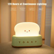 Adorable Toast Night Light - Timer, Dimming, and Portable!
