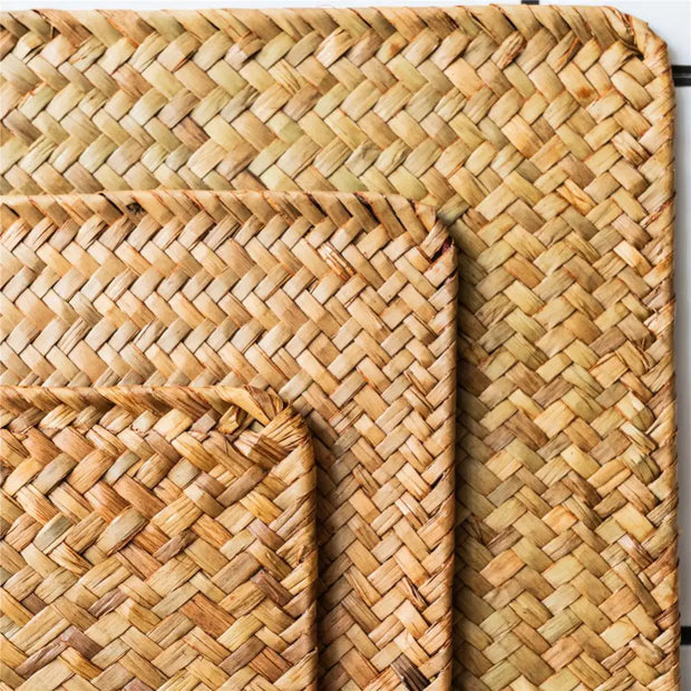 Natural Seagrass Hand-Woven Placemats