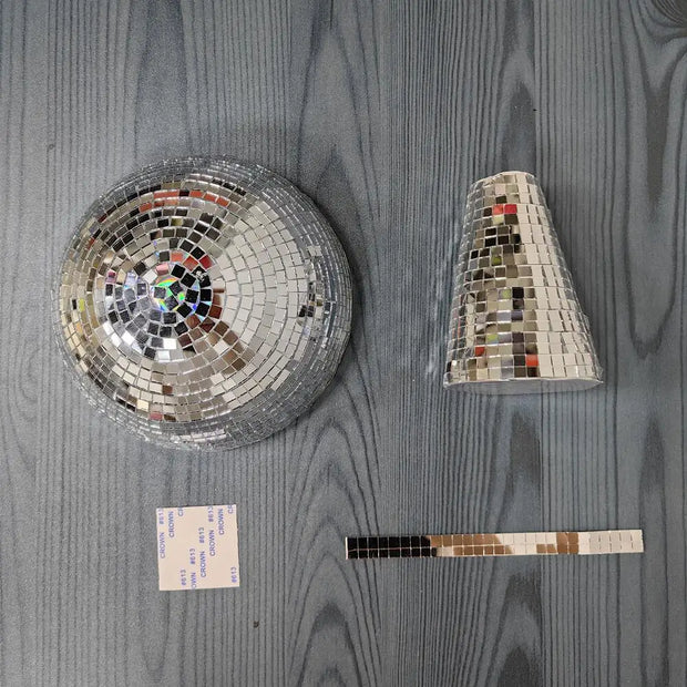 Handmade Retro Reflective Mushroom Disco Mirror Ball