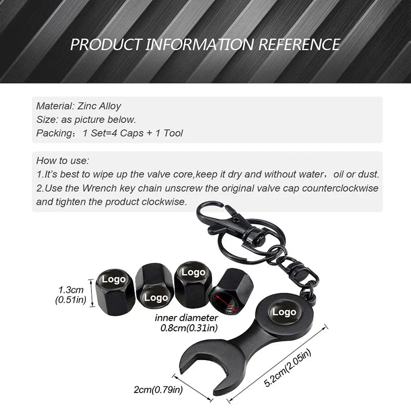 50% OFF TODAY | TyreGem™ | Luxury Valve Cap Set