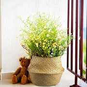 Seagrass Wicker Rattan Basket - Home Garden Decoration