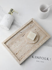 Luxurious Marble Vanity Tray