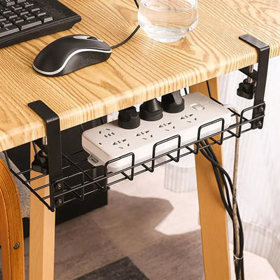 Wire Cable Shelf Under Table Storage Rack