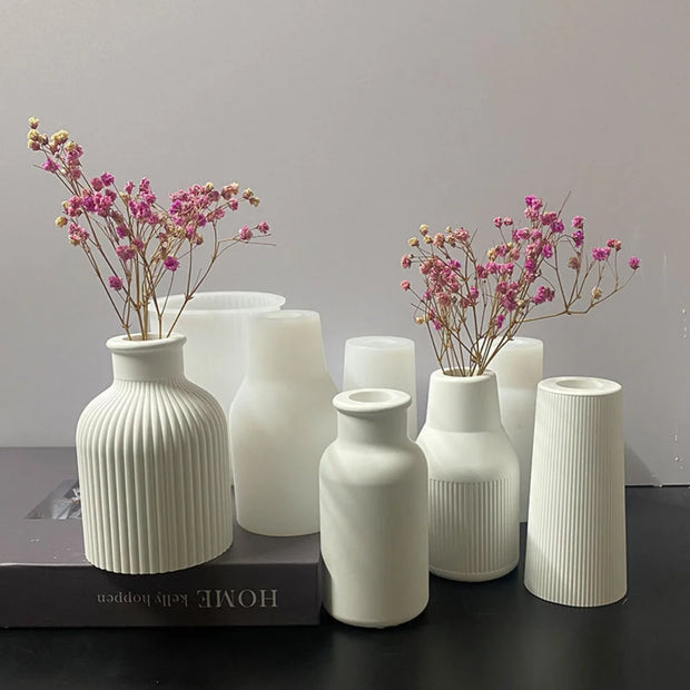 3D Silicone Vase Mold - Home Decor