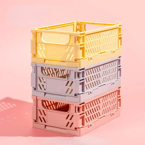 Foldable Storage Crate Organizer