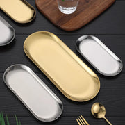 Stainless Steel Gold Dessert Plate