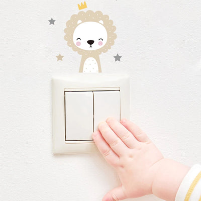 Create a Cute and Playful Nursery with Animal Wall Decals - 6pcs Set