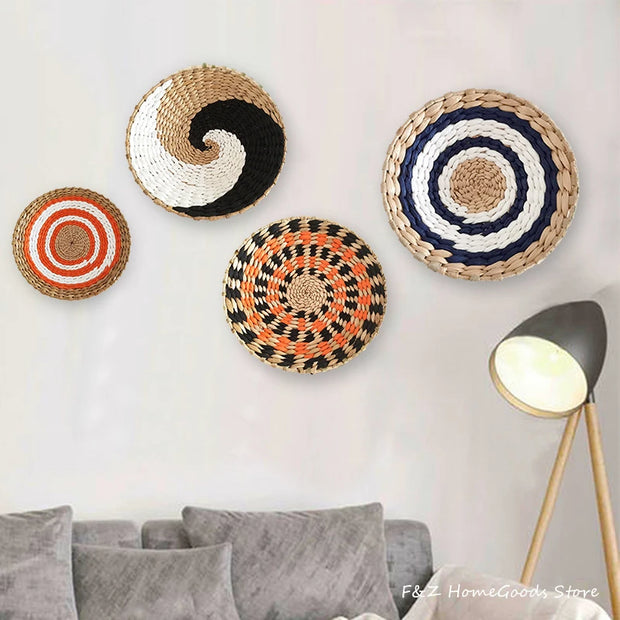 Nordic Rattan Grass Wall Decor