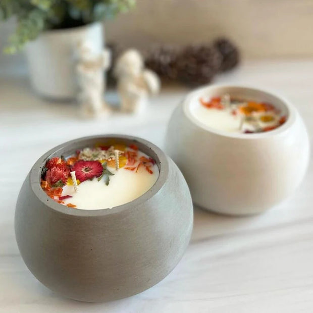 DIY Round Candle Jar Silicone Mold