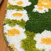 Soft Fluffy Grids Bathmat