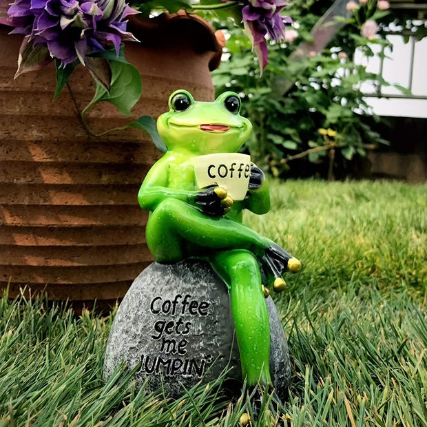 Resin Cartoon Animal Frog Statue