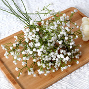 Realistic White Artificial Flowers