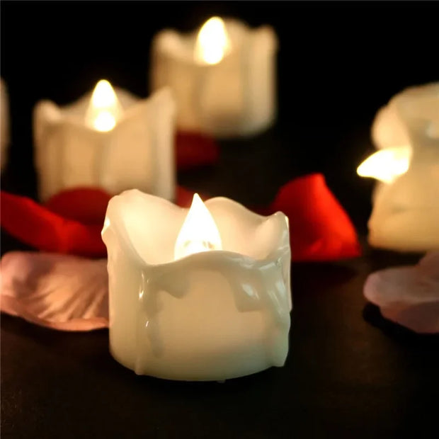 12 Flickering LED Candles