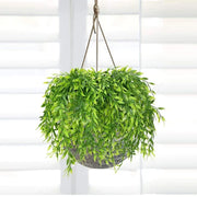 Artificial Plant Willow Leaves Wall Hanging